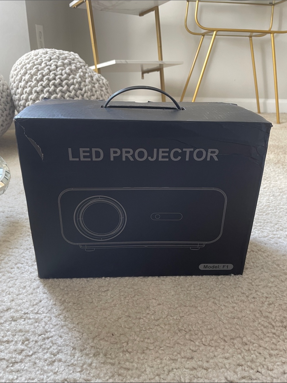 LED Projector F1 - Black
